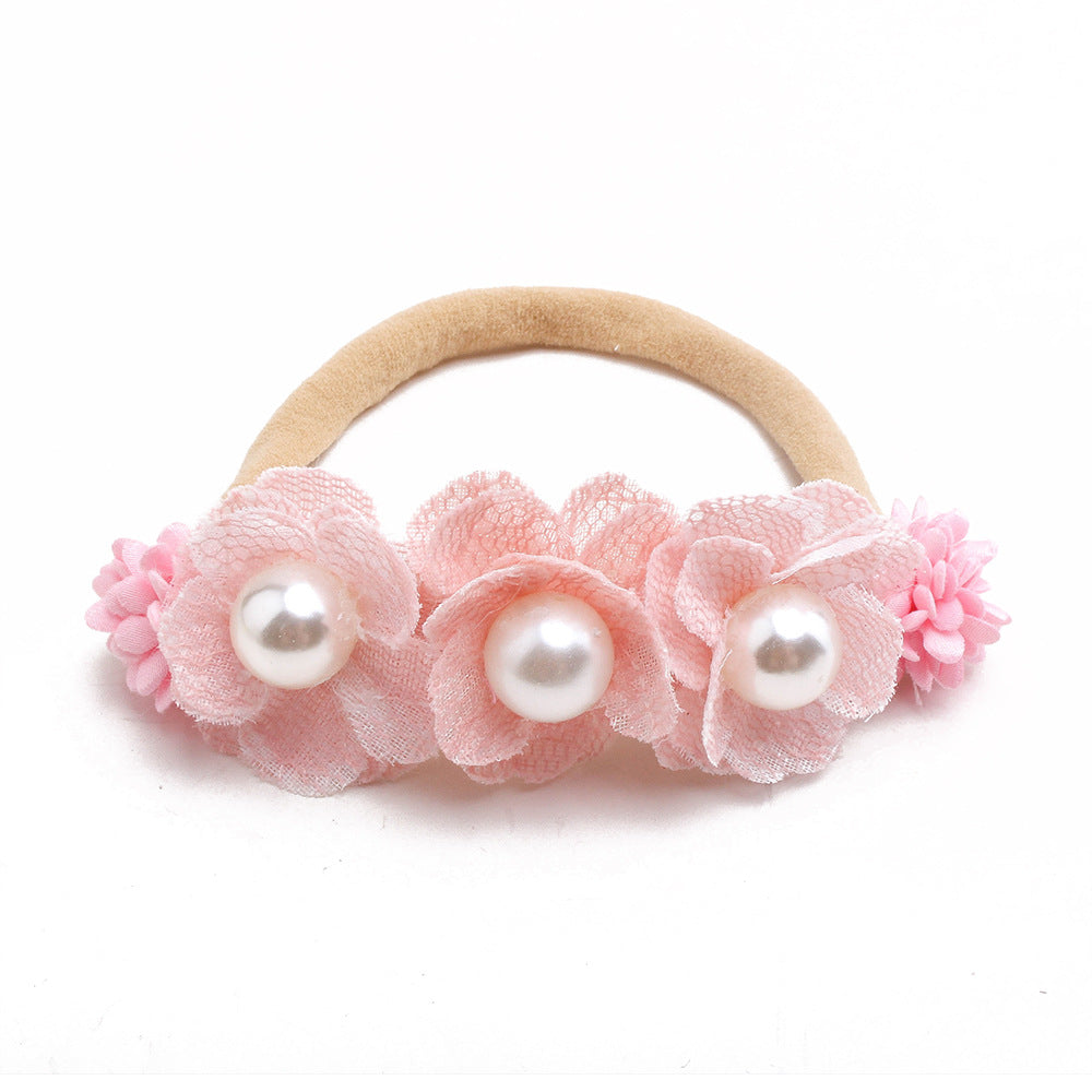 Hair Band Beige Pearl