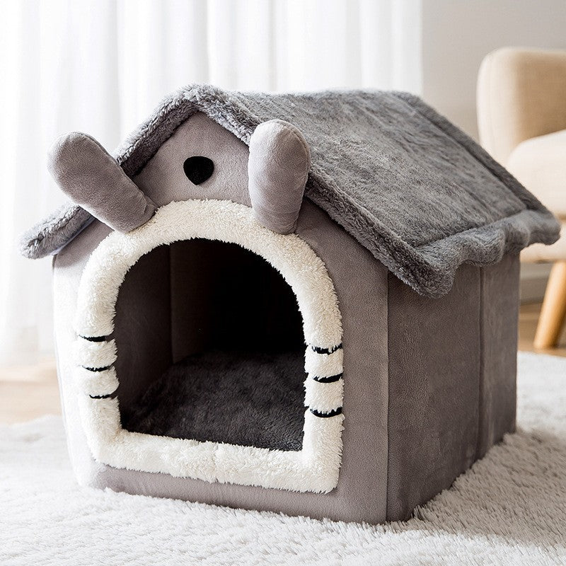 Double Top Removable And Washable Dog House Four Seasons Universal Cat Nest Autumn And Winter Tent Dog Bed Pet Nest Cat House Dog House Dog House Dog Nest