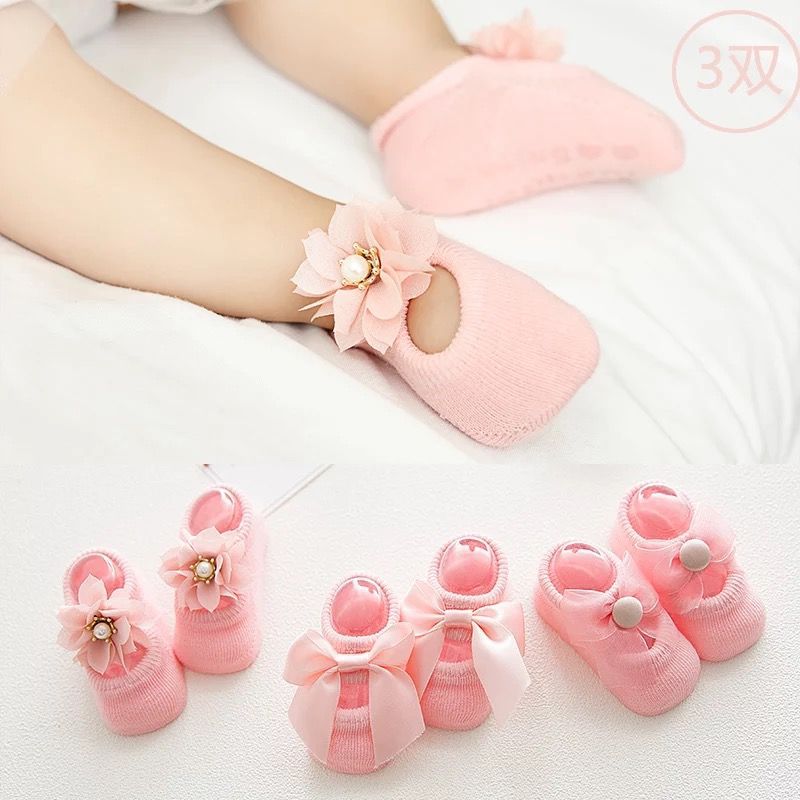 Baby Shoes 0-6 Months Baby Socks Summer Thin Lace Cotton Spring And Autumn Loose Mouth Not Feet