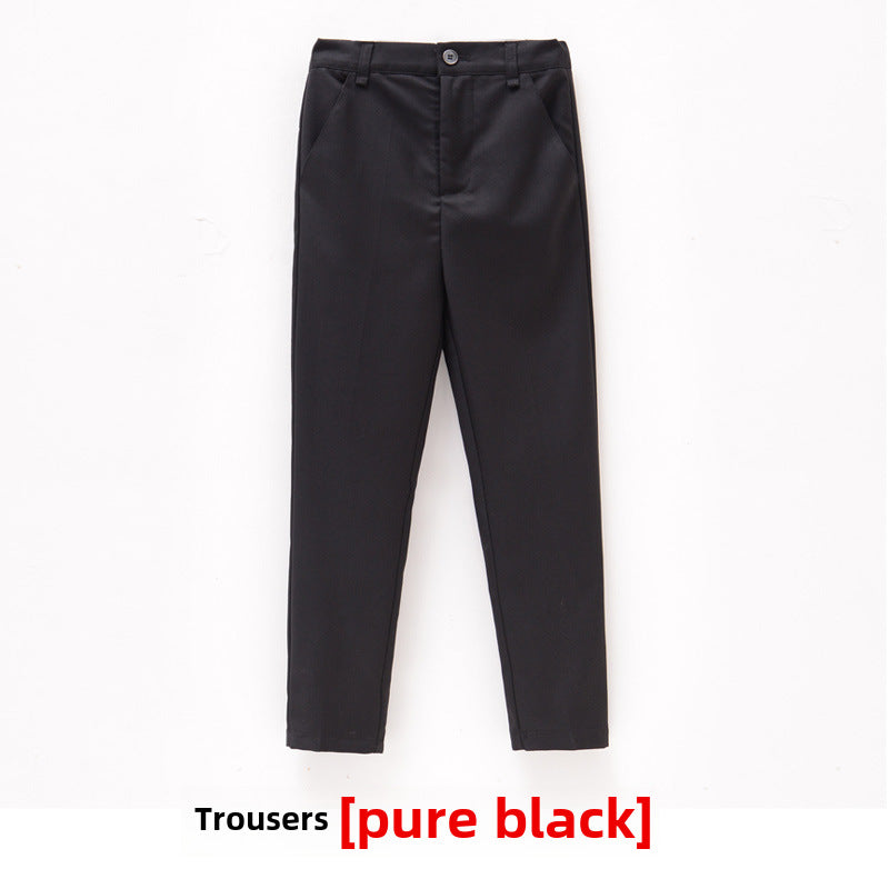 Children's Trousers Boys Black Suit Pants