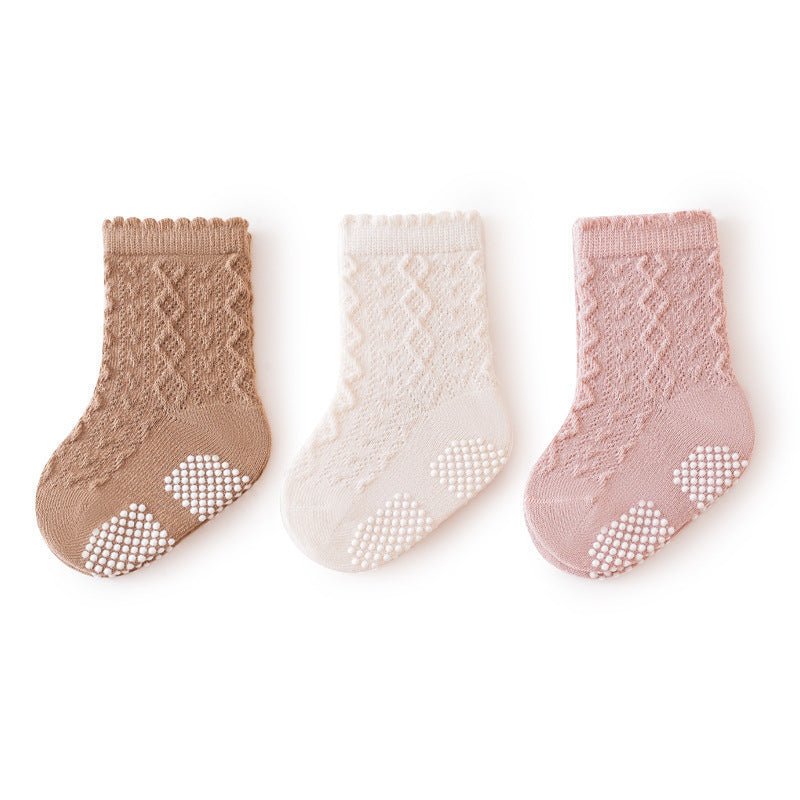 Breathable and Anti-slip Glue Floor baby Socks