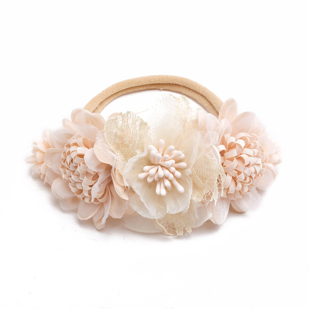 Hair Band Beige Pearl