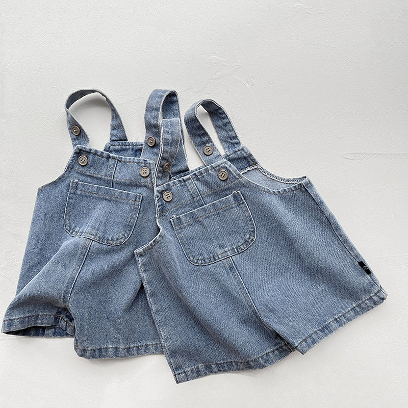 Baby Boys And Girls Summer Two-Piece Casual Short-sleeved Shorts Ins Trendy And Foreign-looking Handsome Street-fried Super Cute Outgoing Clothes