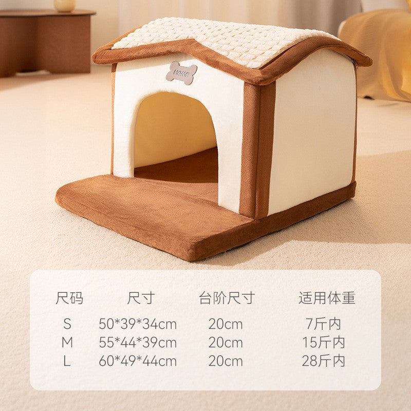 Double Top Removable And Washable Dog House Four Seasons Universal Cat Nest Autumn And Winter Tent Dog Bed Pet Nest Cat House Dog House Dog House Dog Nest