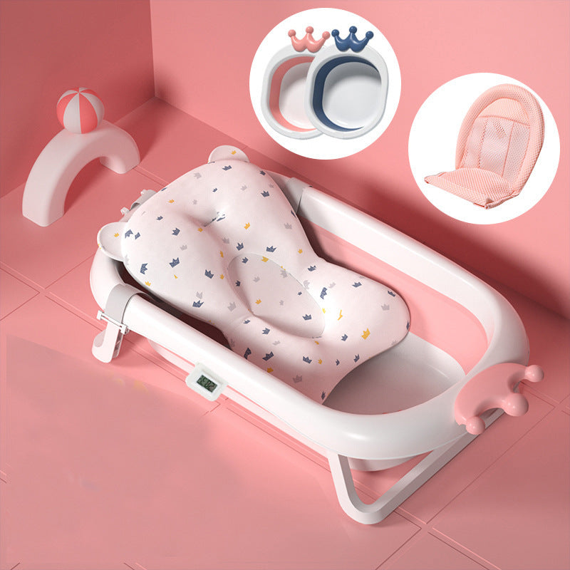 Baby Bath Tub Baby Folding Tub Newborn Children Sitting And Lying Household Large Bath Tub Children's Products