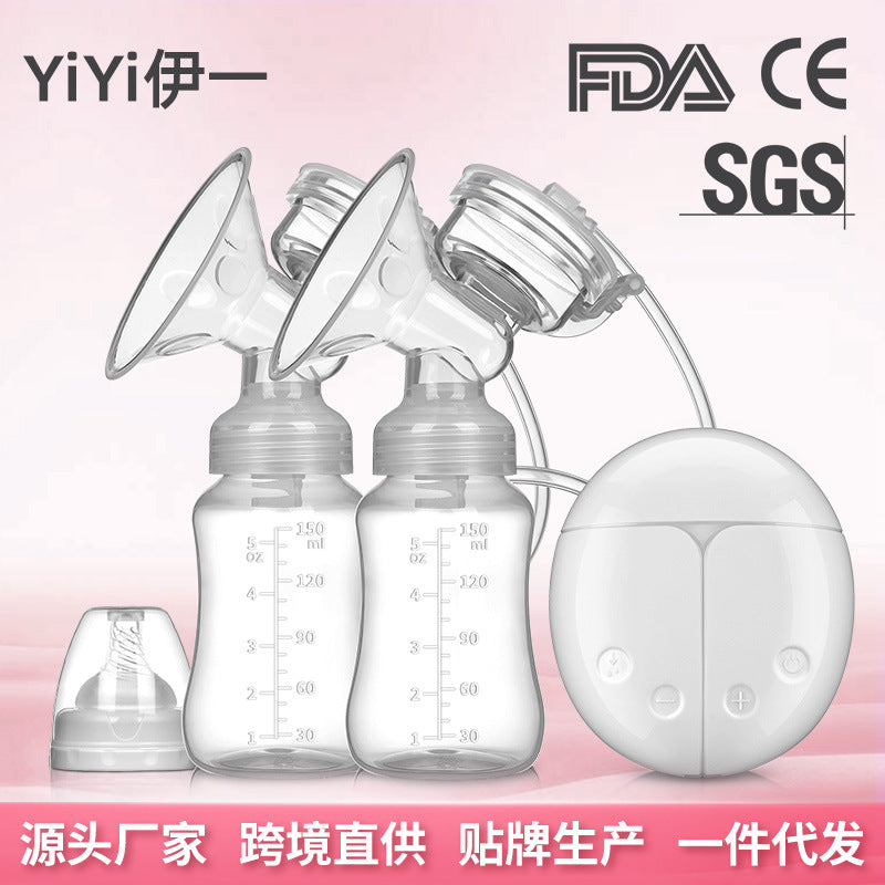 Electric Bilateral Breast Pump Portable Breast Pump Genuine Painless Mother And Baby Supplies Automatic Milking Milk Collector