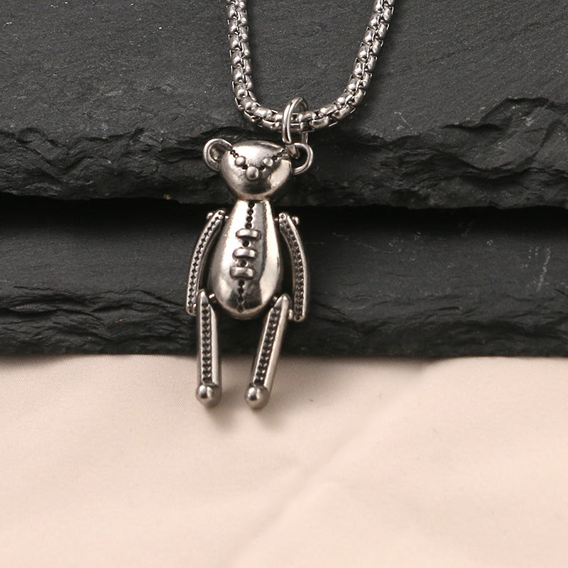 Steel Hip-hop Necklace Children's Fashion Hip-hop Catwalk Necklace Chain Stainless Steel Accessories