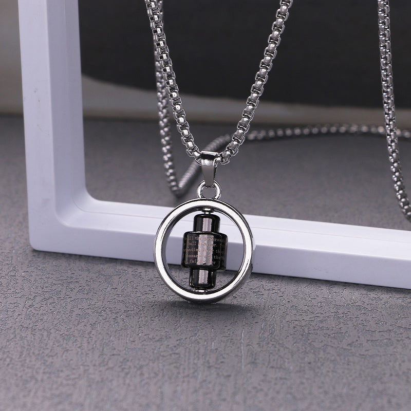 Steel Hip-hop Necklace Children's Fashion Hip-hop Catwalk Necklace Chain Stainless Steel Accessories