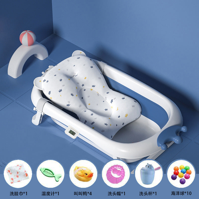 Baby Bath Tub Baby Folding Tub Newborn Children Sitting And Lying Household Large Bath Tub Children's Products