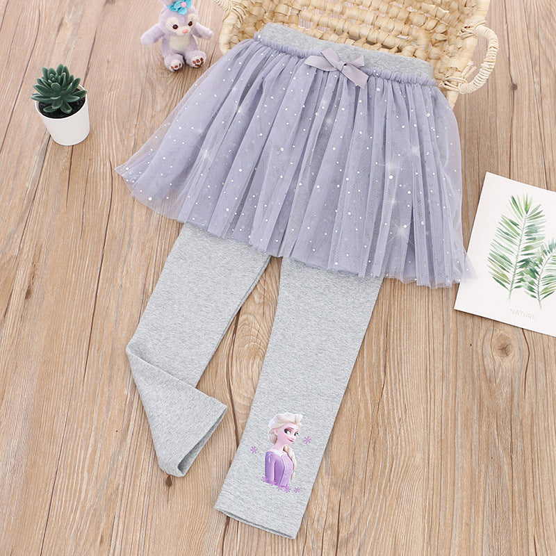 Skirt Pants Leggings Princess Cotton