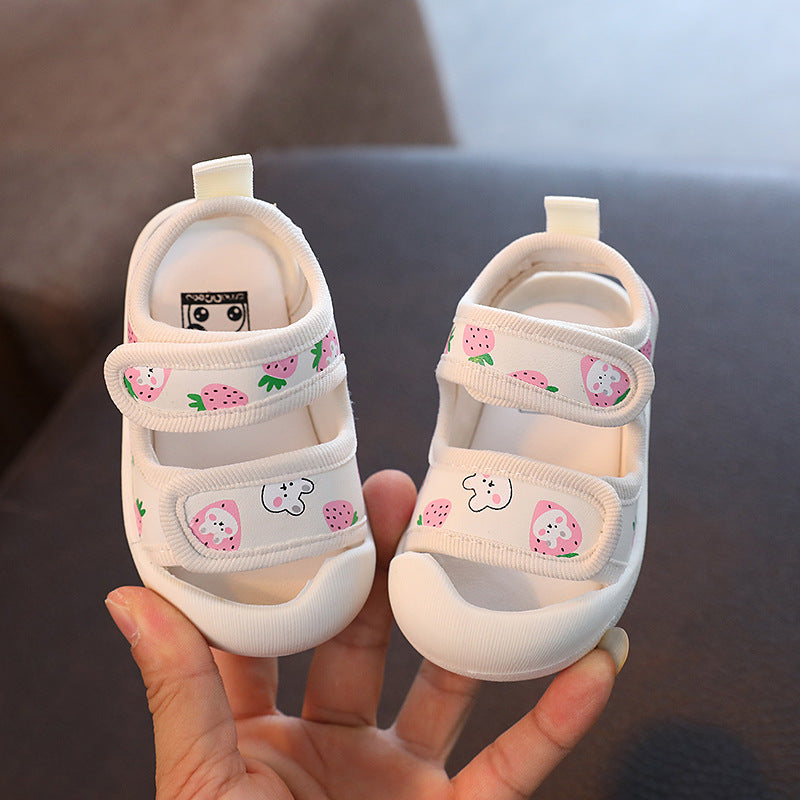 Baby Girl Sandals Princess Shoes Cartoon Toe Baby Shoes Soft Sole Toddler Shoes