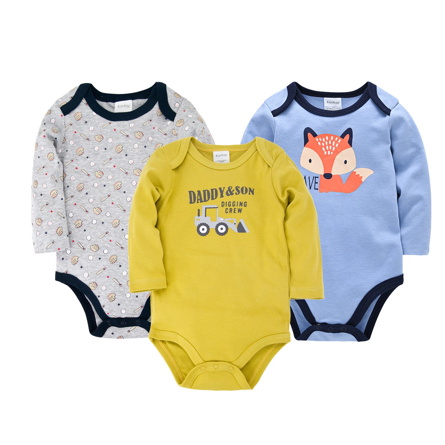 Baby Jumpsuit Three-piece Suit Spring And Autumn New Product Cartoon Long-sleeved