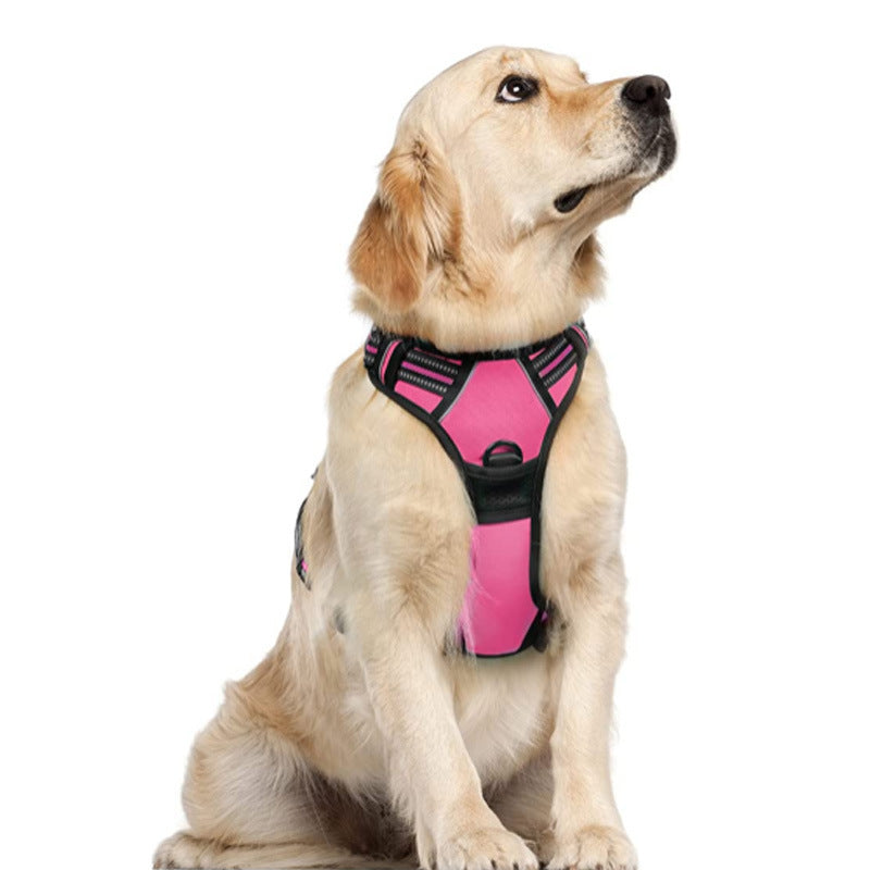 Dog Traction Rope Size Medium-sized Dog Chest Strap Anti-break Burst Dog Rope Reflective Vest Type Manufacturer Pet Rope