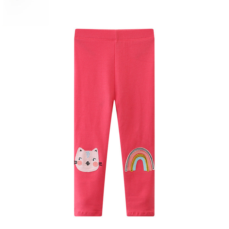 Girls' Leggings Stretch Knitted Pants