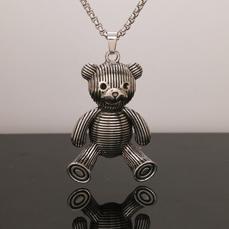 Steel Hip-hop Necklace Children's Fashion Hip-hop Catwalk Necklace Chain Stainless Steel Accessories