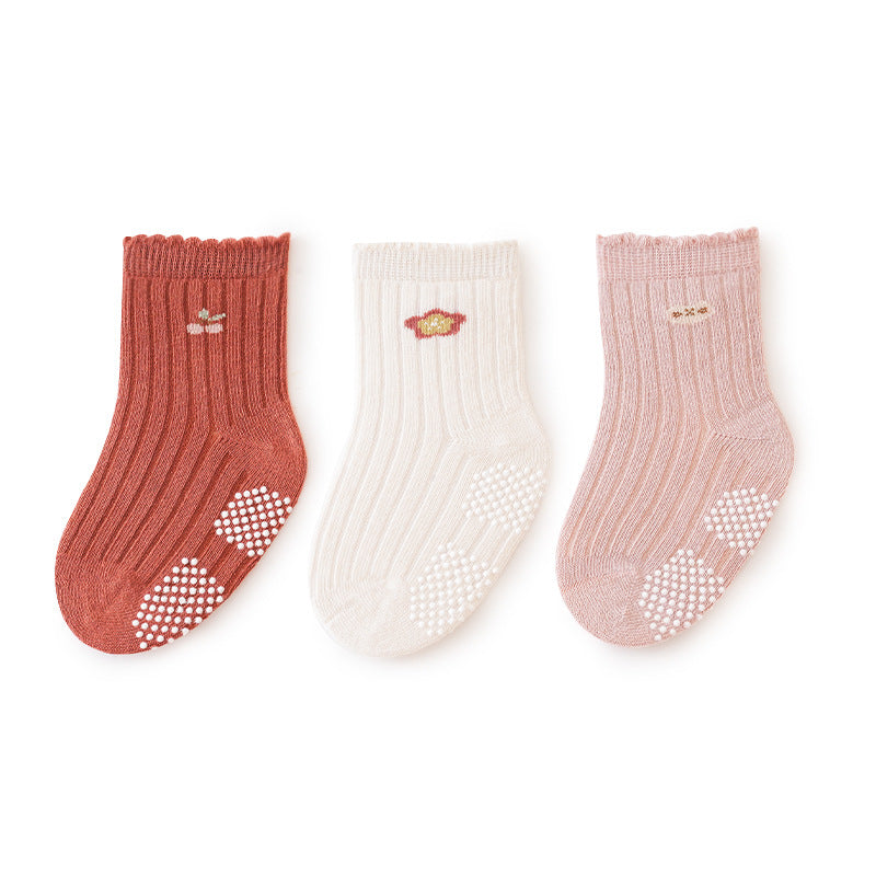 Breathable and Anti-slip Glue Floor baby Socks