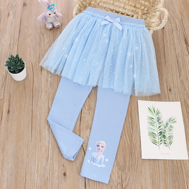 Skirt Pants Leggings Princess Cotton