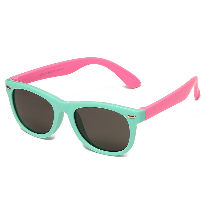 Silicone UV Sunglasses Polarized Children Sunglasses Baby Glasses