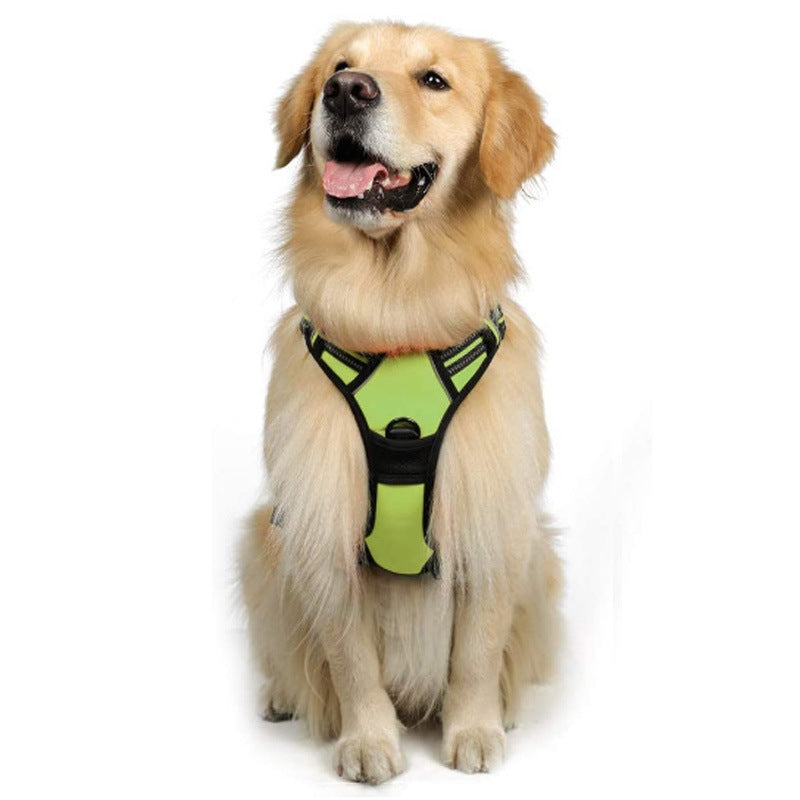 Dog Traction Rope Size Medium-sized Dog Chest Strap Anti-break Burst Dog Rope Reflective Vest Type Manufacturer Pet Rope