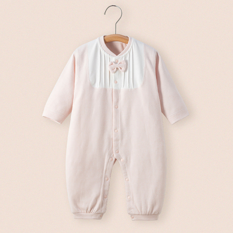 Baby's Spring And Autumn Shushie Jumpsuit Baby's Warm Hare Clothes Autumn And Winter Folio Jumpsuit Climbing Suit Baby's Autumn Clothes