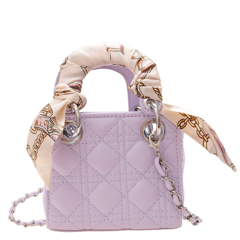 Girls hand Bag Silk Scarf Shoulder Messenger Bag