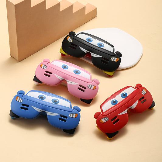 Children's Polarized Sunglasses Boys Flip Cartoon Car Sunglasses Fashion Baby Silicone Glasses Boys Sunglasses