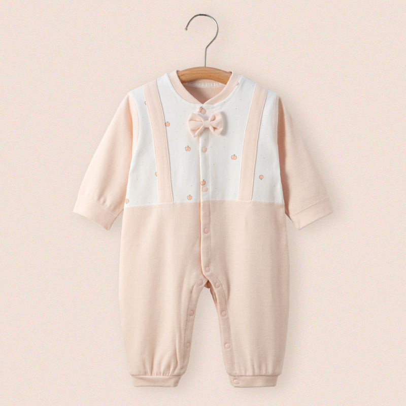 Baby's Spring And Autumn Shushie Jumpsuit Baby's Warm Hare Clothes Autumn And Winter Folio Jumpsuit Climbing Suit Baby's Autumn Clothes