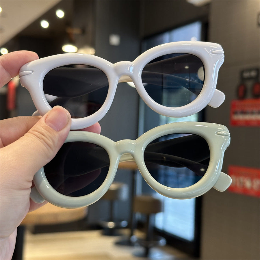 Sunglasses Parent-child Baby Sunglasses Photo Concave Shape Fried Street Boys And Girls Children's Glasses