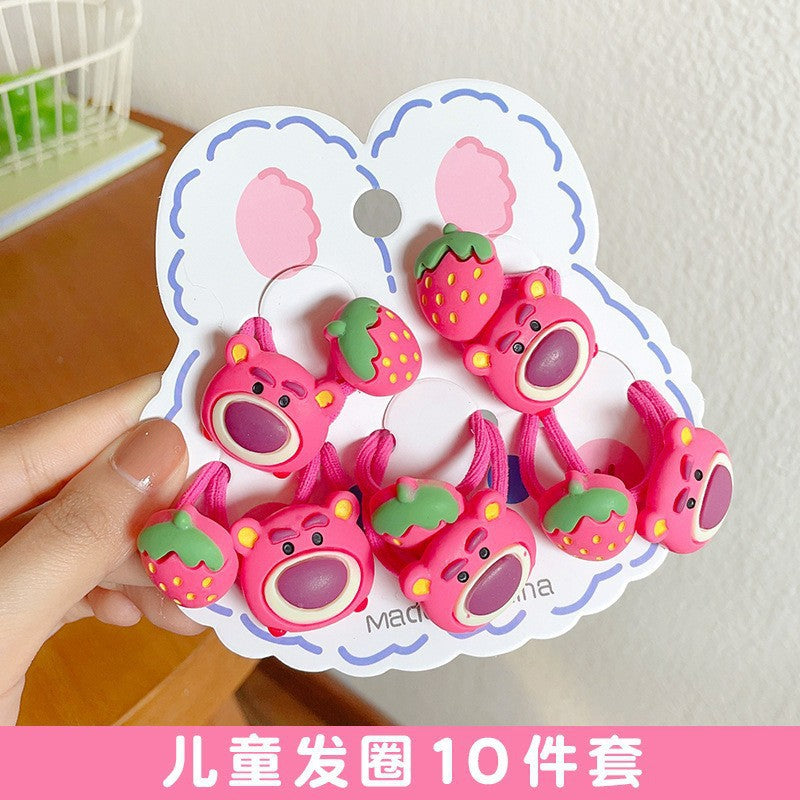 Hairpin Cute Baby Broken Hair BB Clip Strawberry Bear Hairpin Little