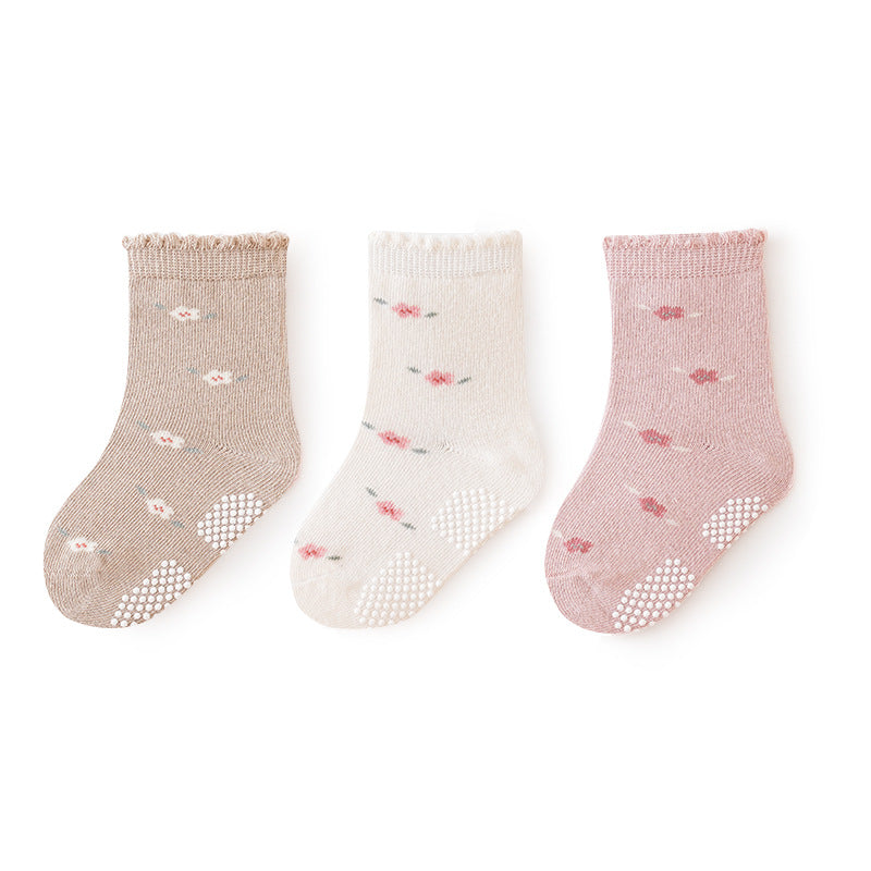 Breathable and Anti-slip Glue Floor baby Socks