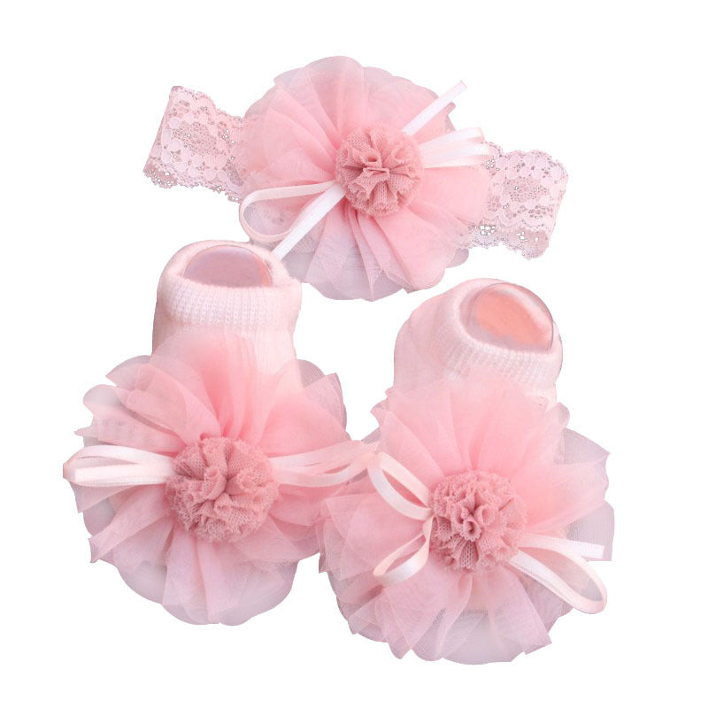 Baby Headband Socks Set Hair Accessories