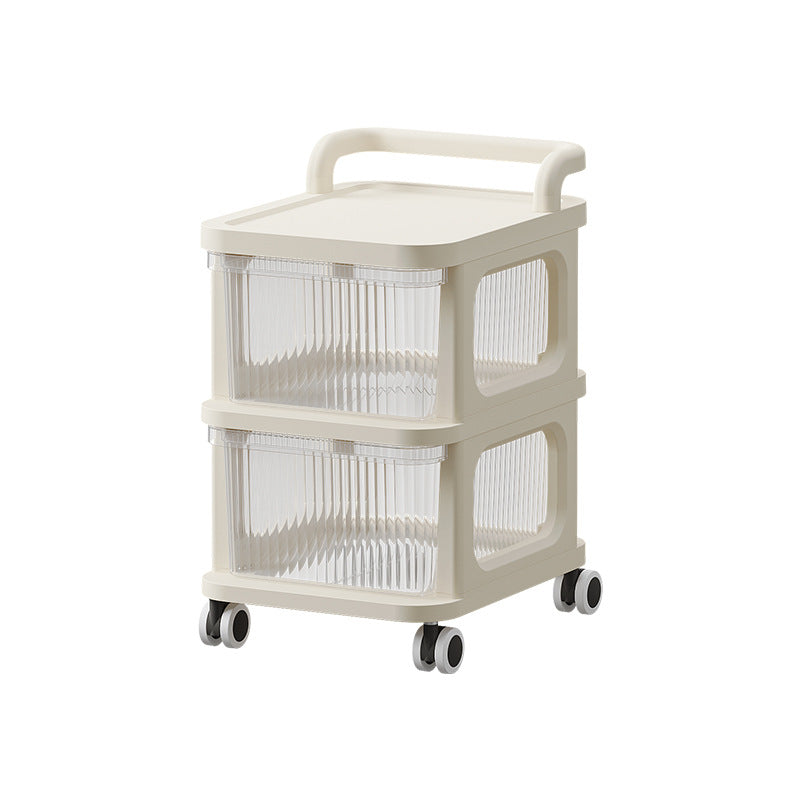 Baby Storage Rack Snack Storage Rack Baby Products Storage Cabinet Floor Removable Storage Rack Toy Trolley