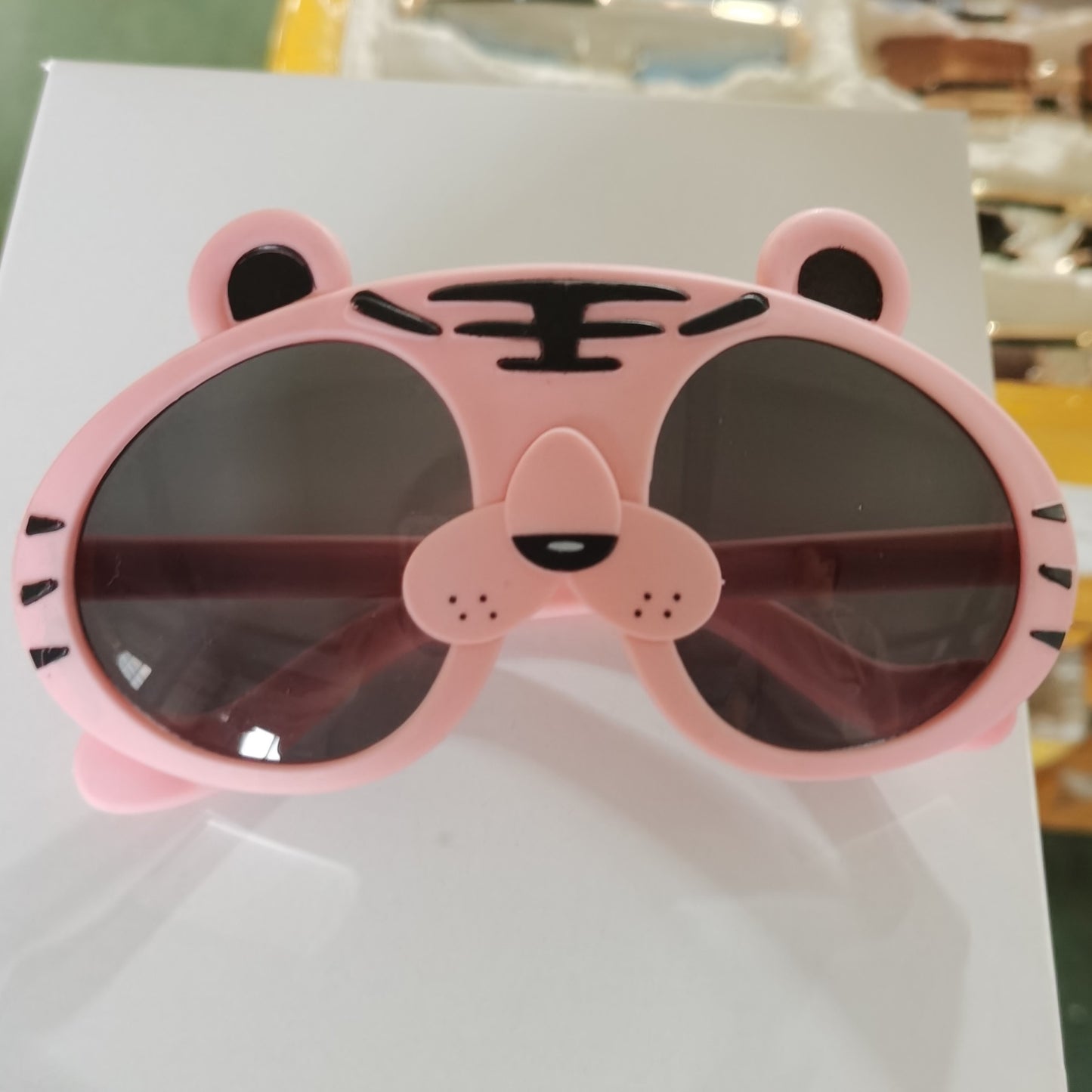 New Silicone Children's Panda Sunglasses Outdoor Sports UV-proof Cute Baby Tiger Polarized Sunglasses