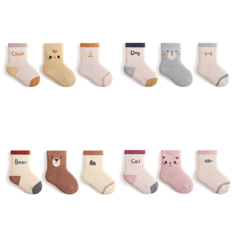 Baby Socks Autumn And Winter Thickened Warm