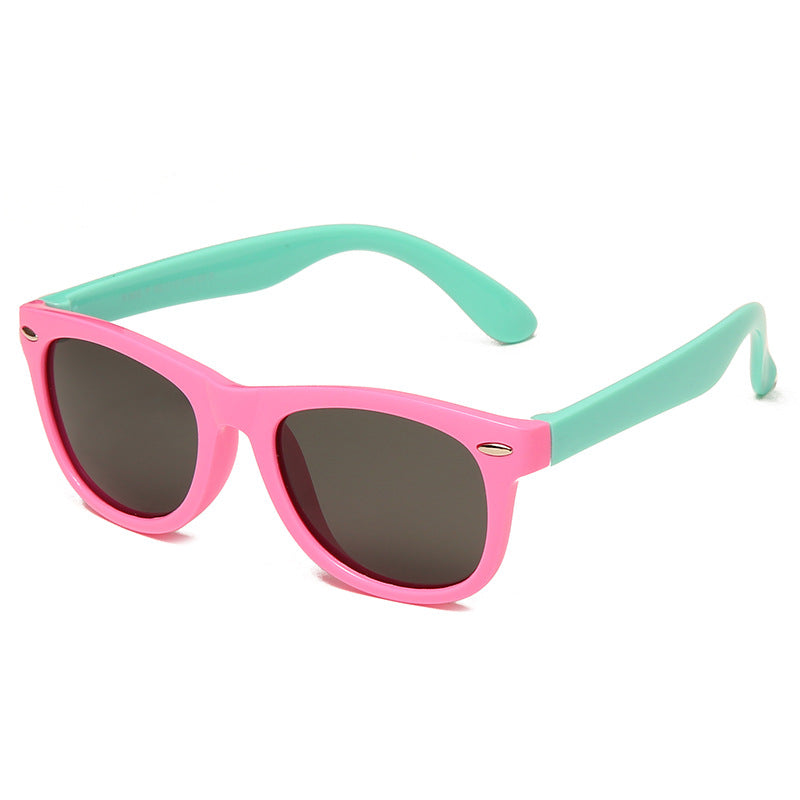 Silicone UV Sunglasses Polarized Children Sunglasses Baby Glasses