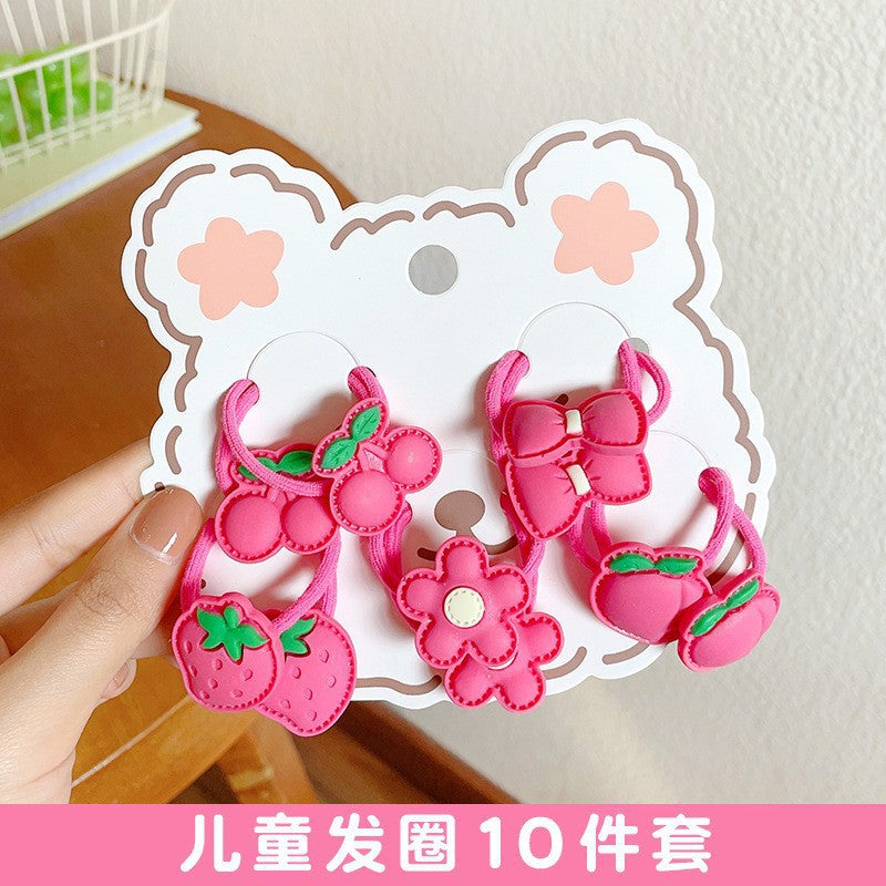 Hairpin Cute Baby Broken Hair BB Clip Strawberry Bear Hairpin Little