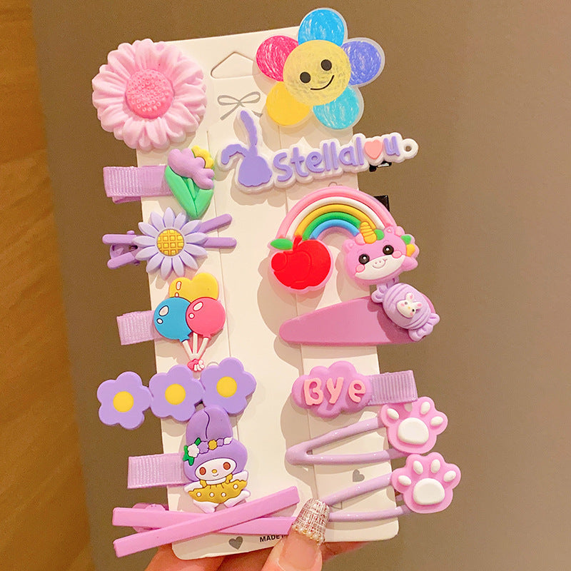 Hairpin Cute Baby Broken Hair BB Clip Strawberry Bear Hairpin Little