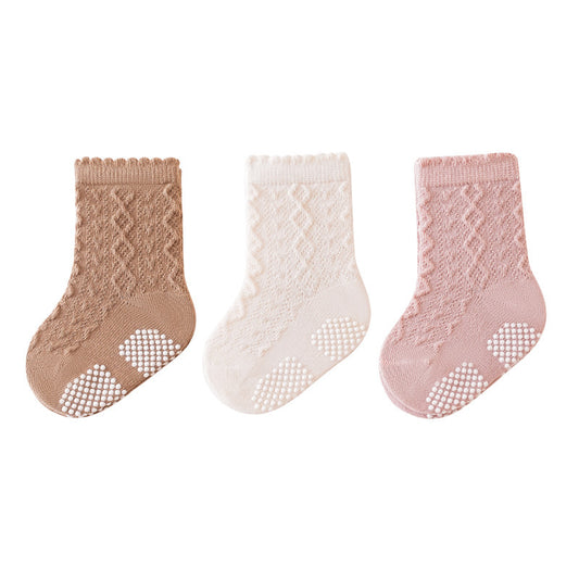 Breathable and Anti-slip Glue Floor baby Socks