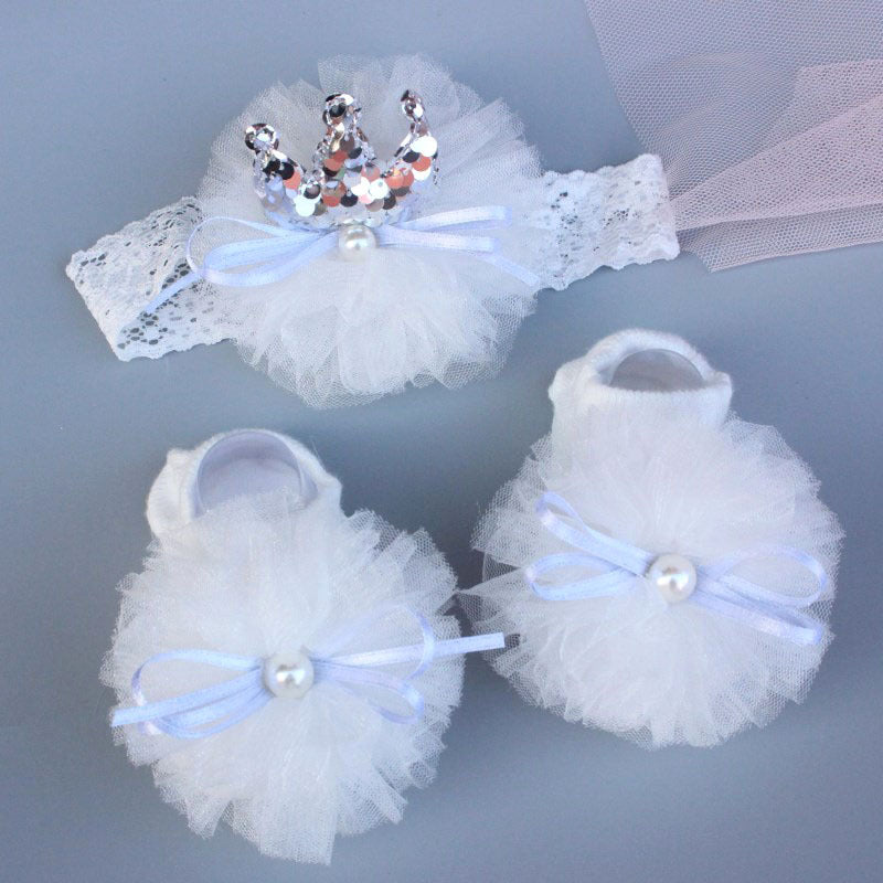 Baby Headband Socks Set Hair Accessories