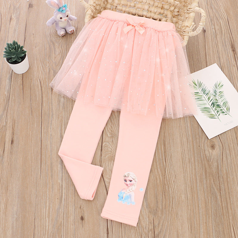 Skirt Pants Leggings Princess Cotton