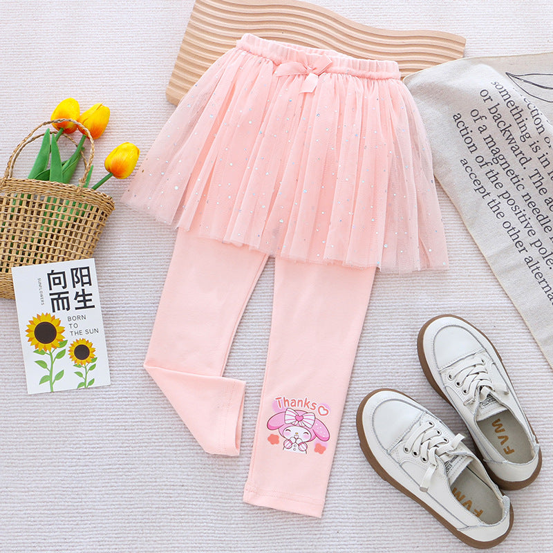 Skirt Pants Leggings Princess Cotton