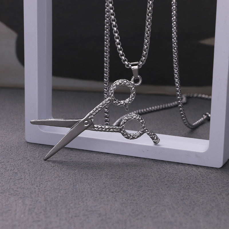 Steel Hip-hop Necklace Children's Fashion Hip-hop Catwalk Necklace Chain Stainless Steel Accessories