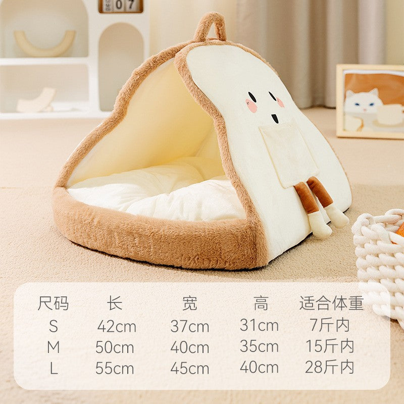 Double Top Removable And Washable Dog House Four Seasons Universal Cat Nest Autumn And Winter Tent Dog Bed Pet Nest Cat House Dog House Dog House Dog Nest