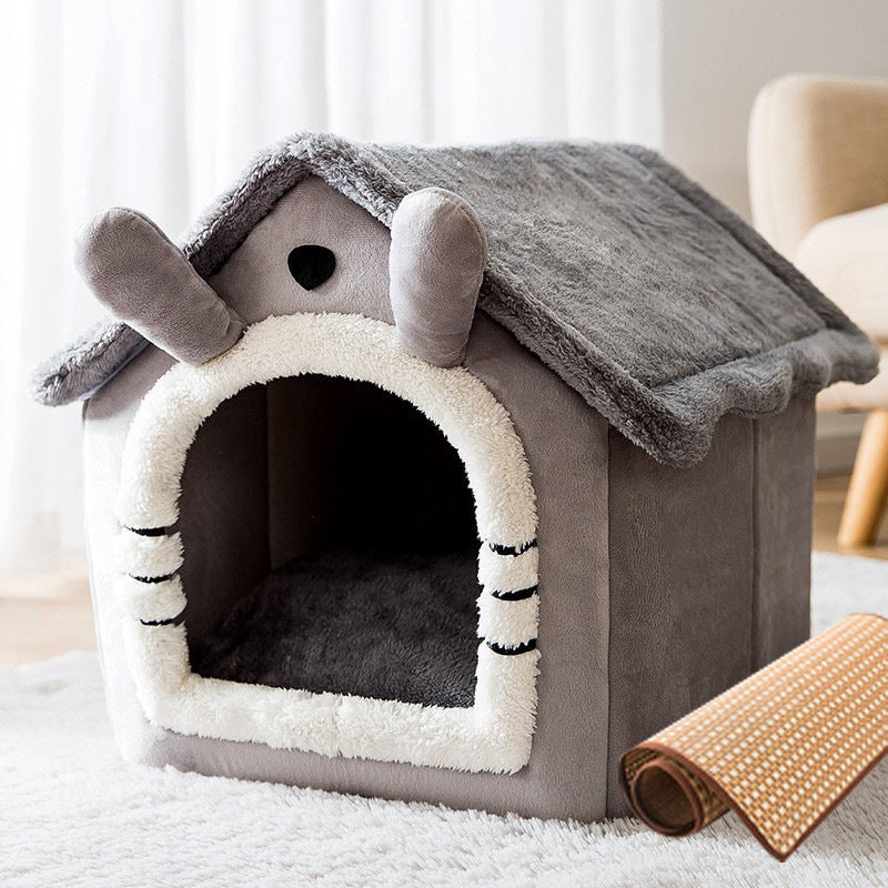 Double Top Removable And Washable Dog House Four Seasons Universal Cat Nest Autumn And Winter Tent Dog Bed Pet Nest Cat House Dog House Dog House Dog Nest