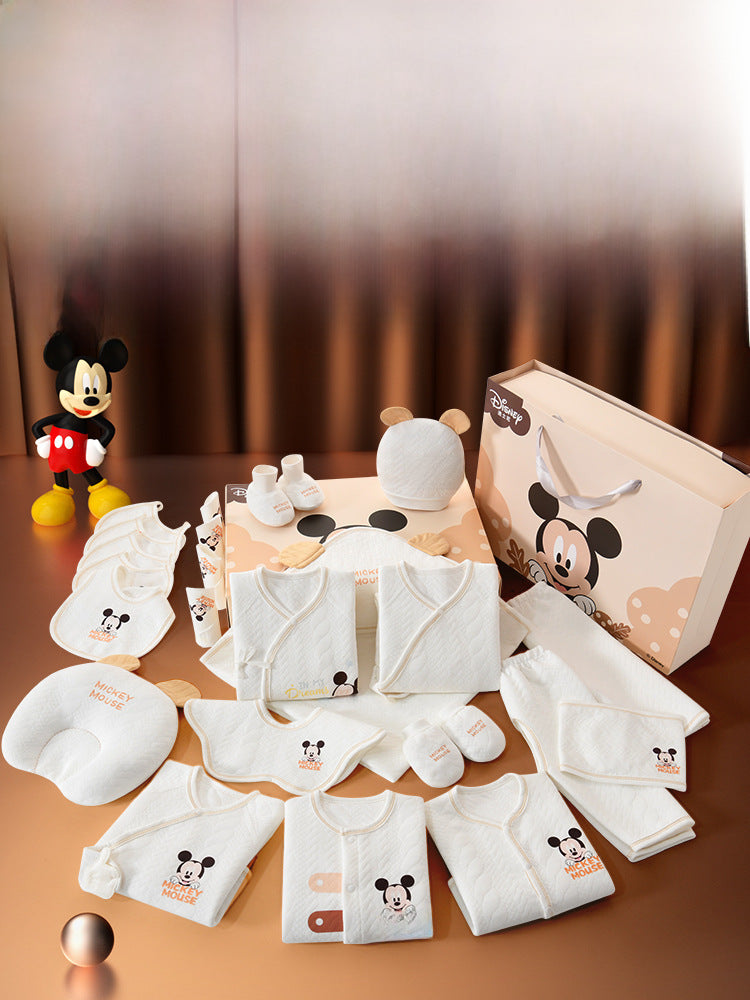 Disney Baby Clothes Gift Box Set Baby Spring And Summer Supplies Newborn Full Moon High-end Meeting Gifts