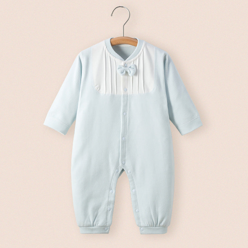 Baby's Spring And Autumn Shushie Jumpsuit Baby's Warm Hare Clothes Autumn And Winter Folio Jumpsuit Climbing Suit Baby's Autumn Clothes