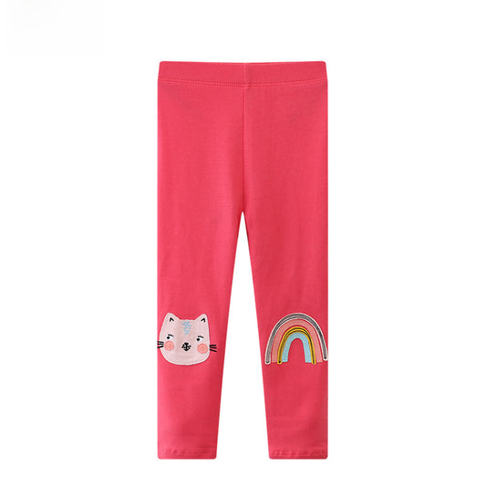 Girls' Leggings Stretch Knitted Pants