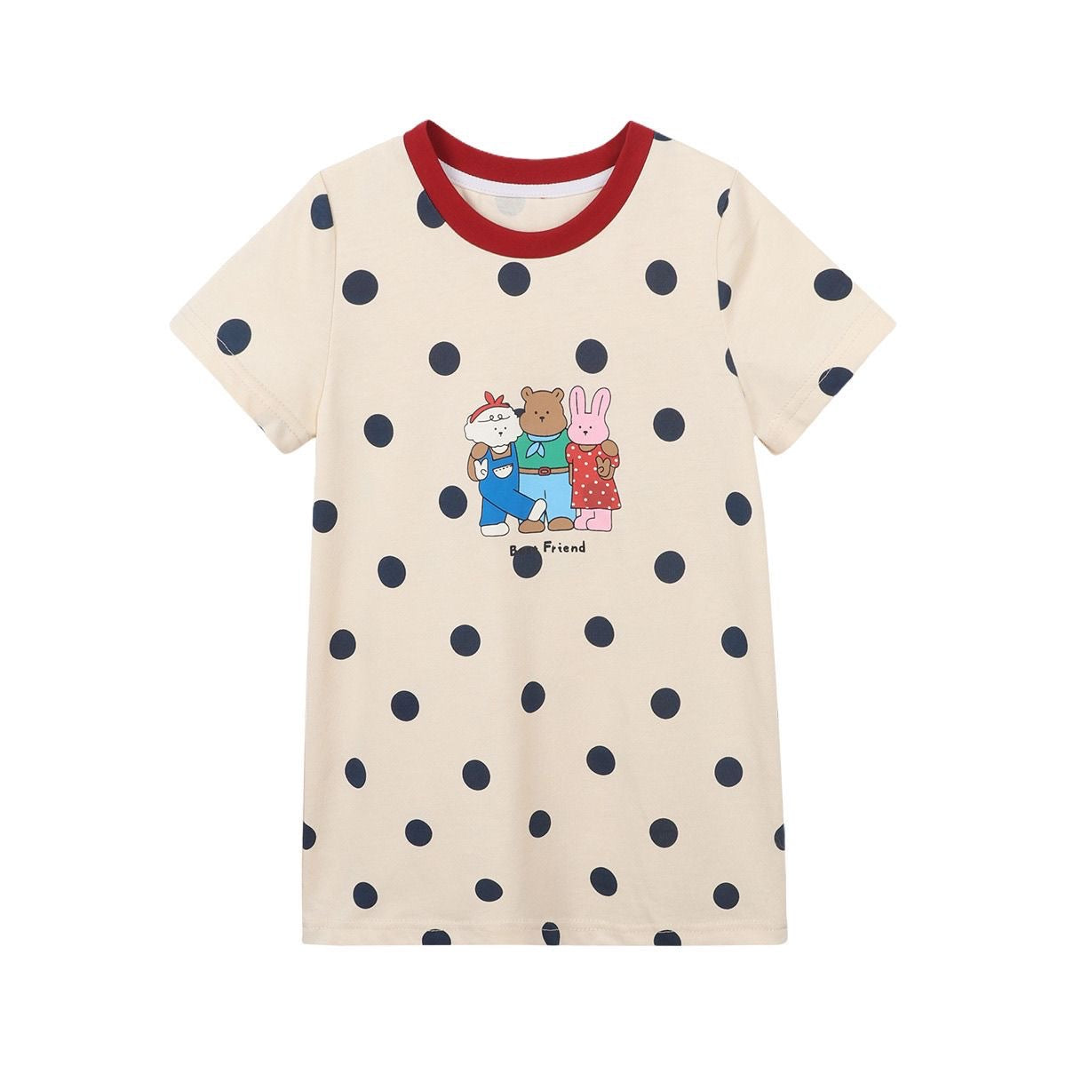 Girl's Vest Cartoon Cotton T-shirt Printed Dress Trendy