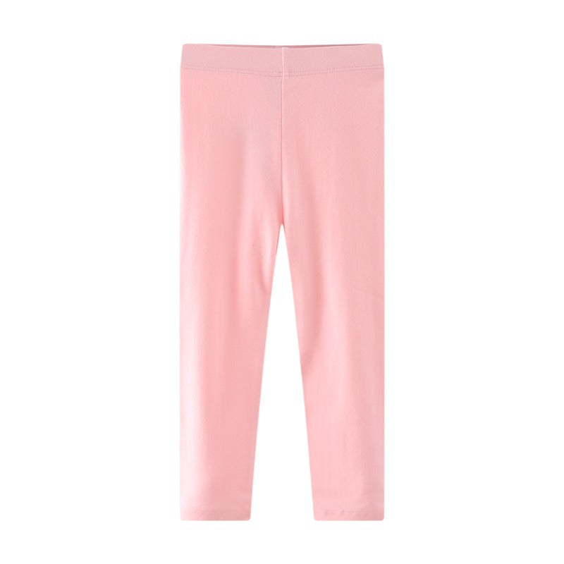 Girls Leggings Spring And Autumn Outer Wear Clear Color Anti-mosquito Leggings Princess Skirt With Girls Children's Pants Spring And Autumn