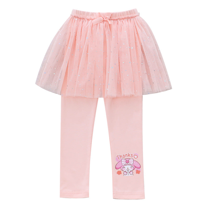 Skirt Pants Leggings Princess Cotton